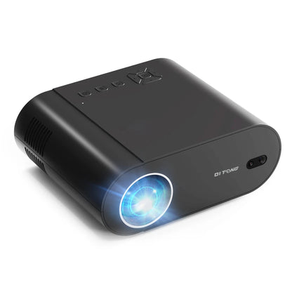 4K Android Projector with Dual WiFi 6 & Bluetooth black uk-plug by HitMyNeed