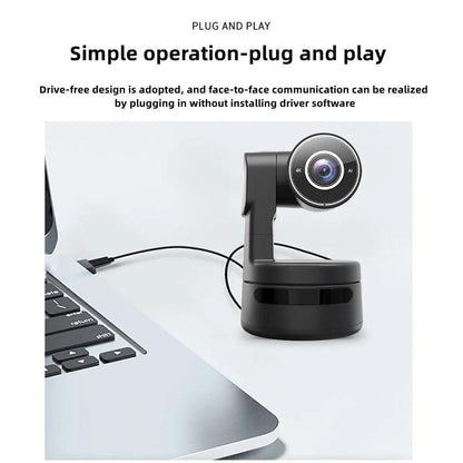 4K PTZ Webcam with AI Tracking and Dual Mics by HitMyNeed