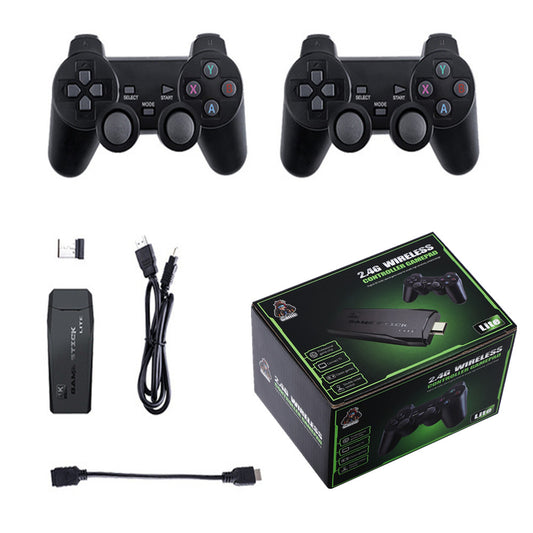 4K Retro Game Stick Console with 2 Wireless Controllers by HitMyNeed