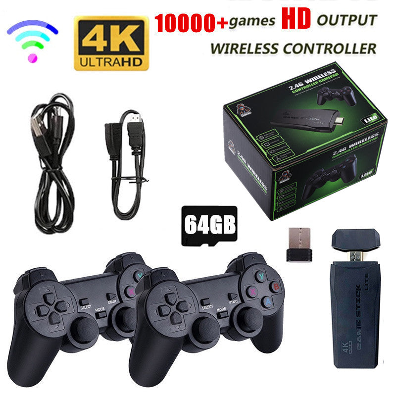 4K Retro Game Stick Console with 2 Wireless Controllers by HitMyNeed