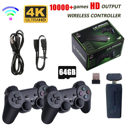 4K Retro Game Stick Console with 2 Wireless Controllers by HitMyNeed
