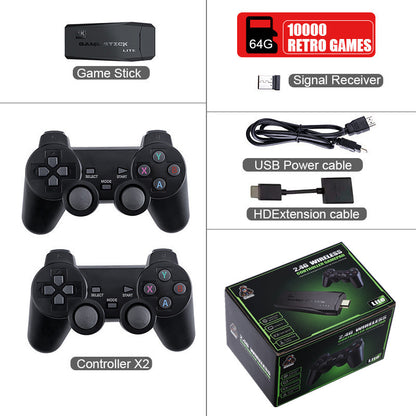 4K Retro Game Stick Console with 2 Wireless Controllers by HitMyNeed