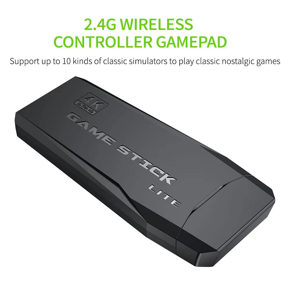 4K Retro Game Stick Console with 2 Wireless Controllers by HitMyNeed
