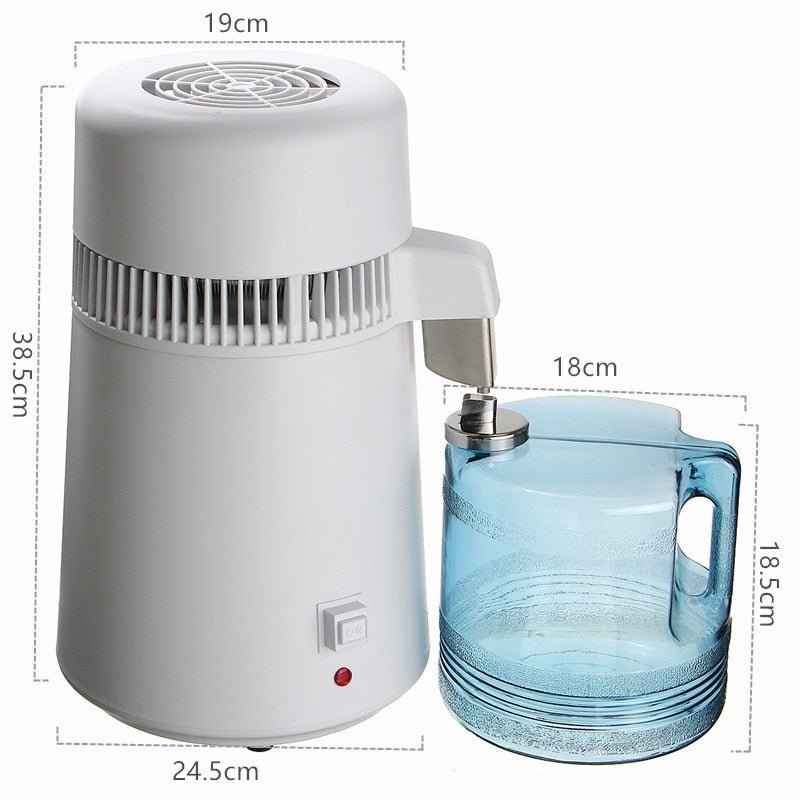 4L Electric Water Distiller Stainless Steel Purifier by HitMyNeed