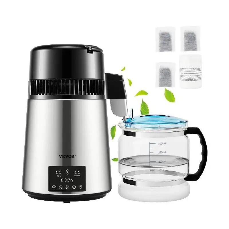 4L Home Water Distiller with Glass Carafe & Touch Screen by HitMyNeed