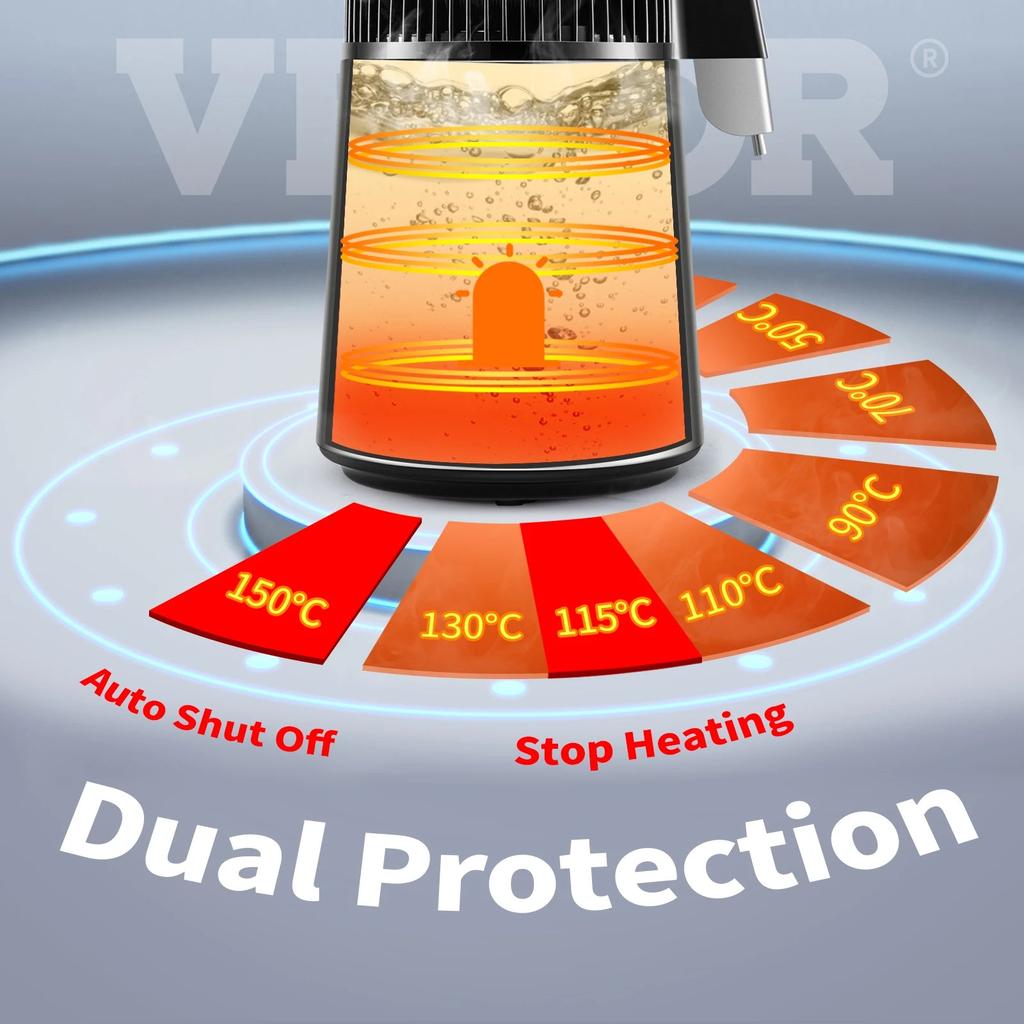 4L Home Water Distiller with Glass Carafe & Touch Screen by HitMyNeed