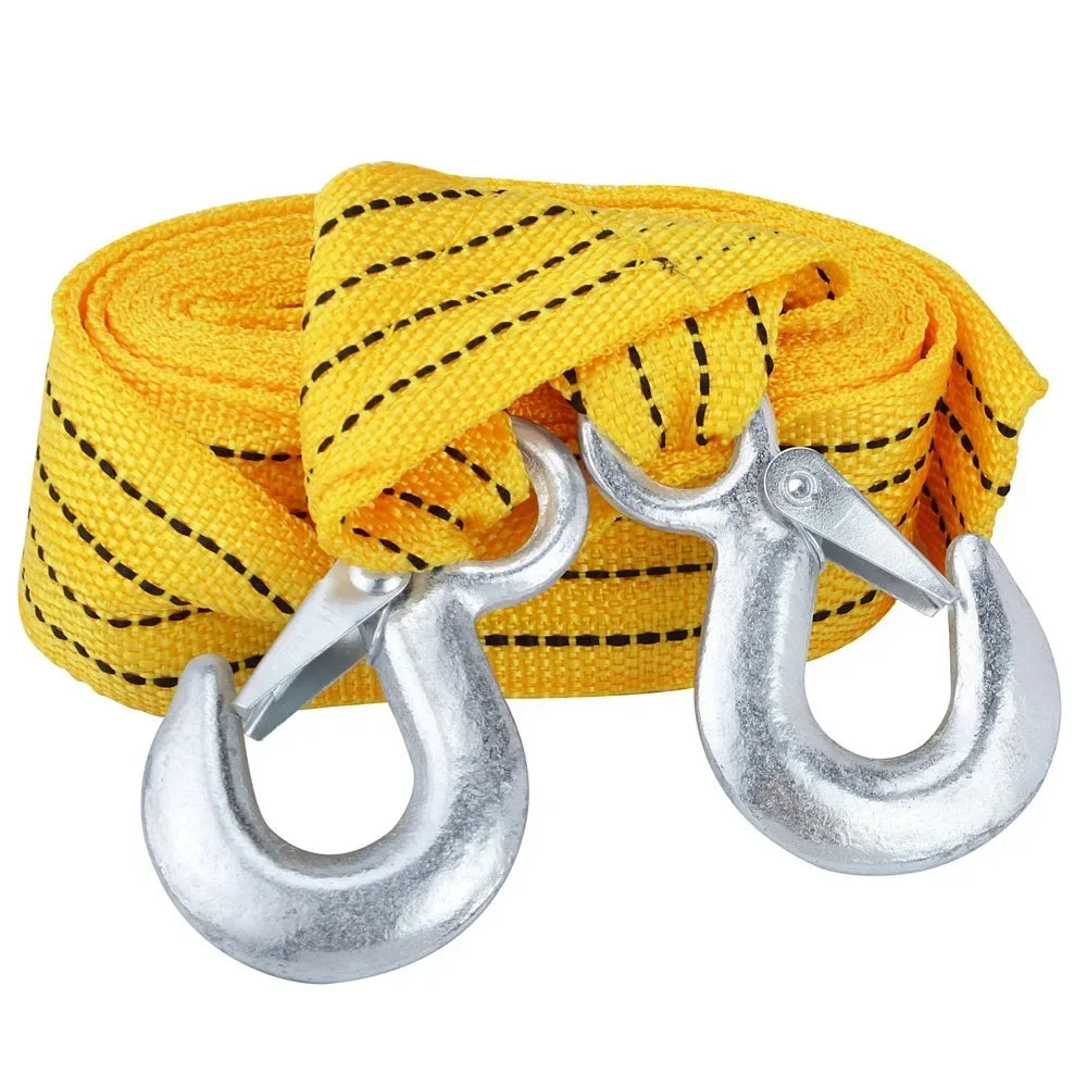 4M 5 Ton Heavy Duty Car Tow Rope with Hooks by HitMyNeed