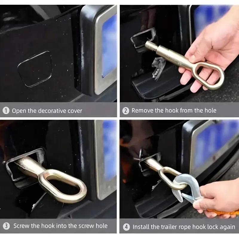 4M 5 Ton Heavy Duty Car Tow Rope with Hooks by HitMyNeed