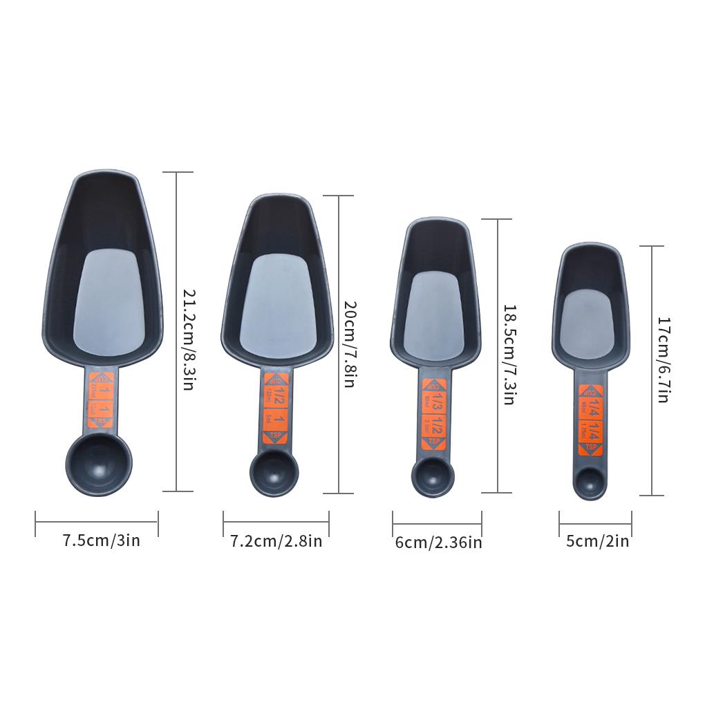 4pc Measuring Cups Set 1/4-1 Cup with Scale by HitMyNeed