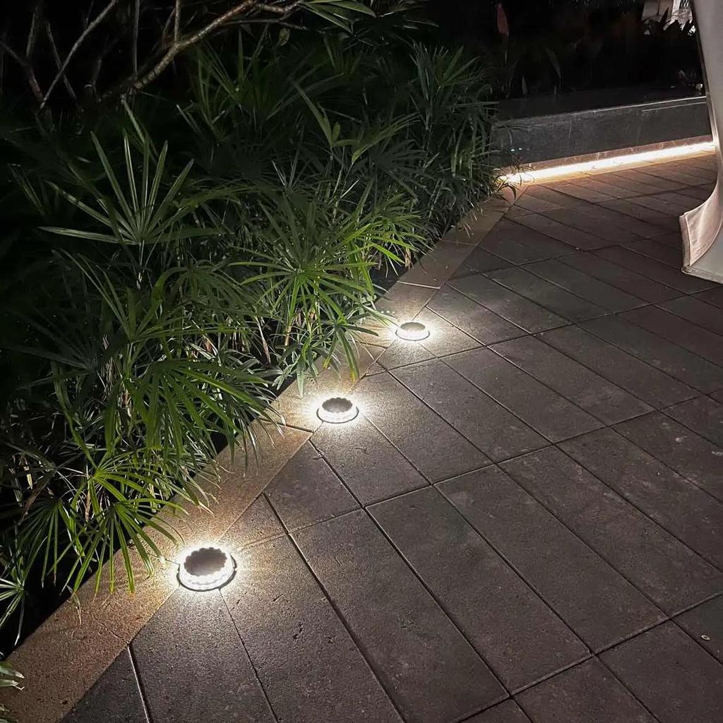 4PCS LED Solar Pathway Lights IP65 Outdoor Garden Set by HitMyNeed