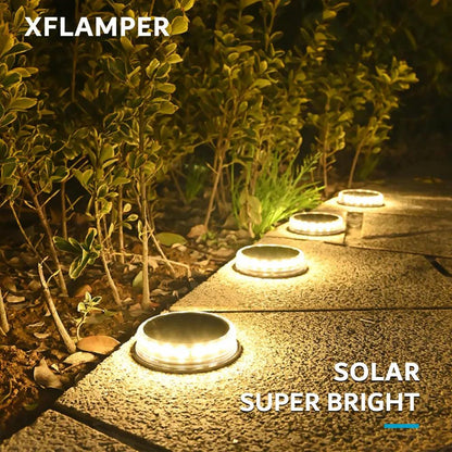 4PCS LED Solar Pathway Lights IP65 Outdoor Garden Set by HitMyNeed