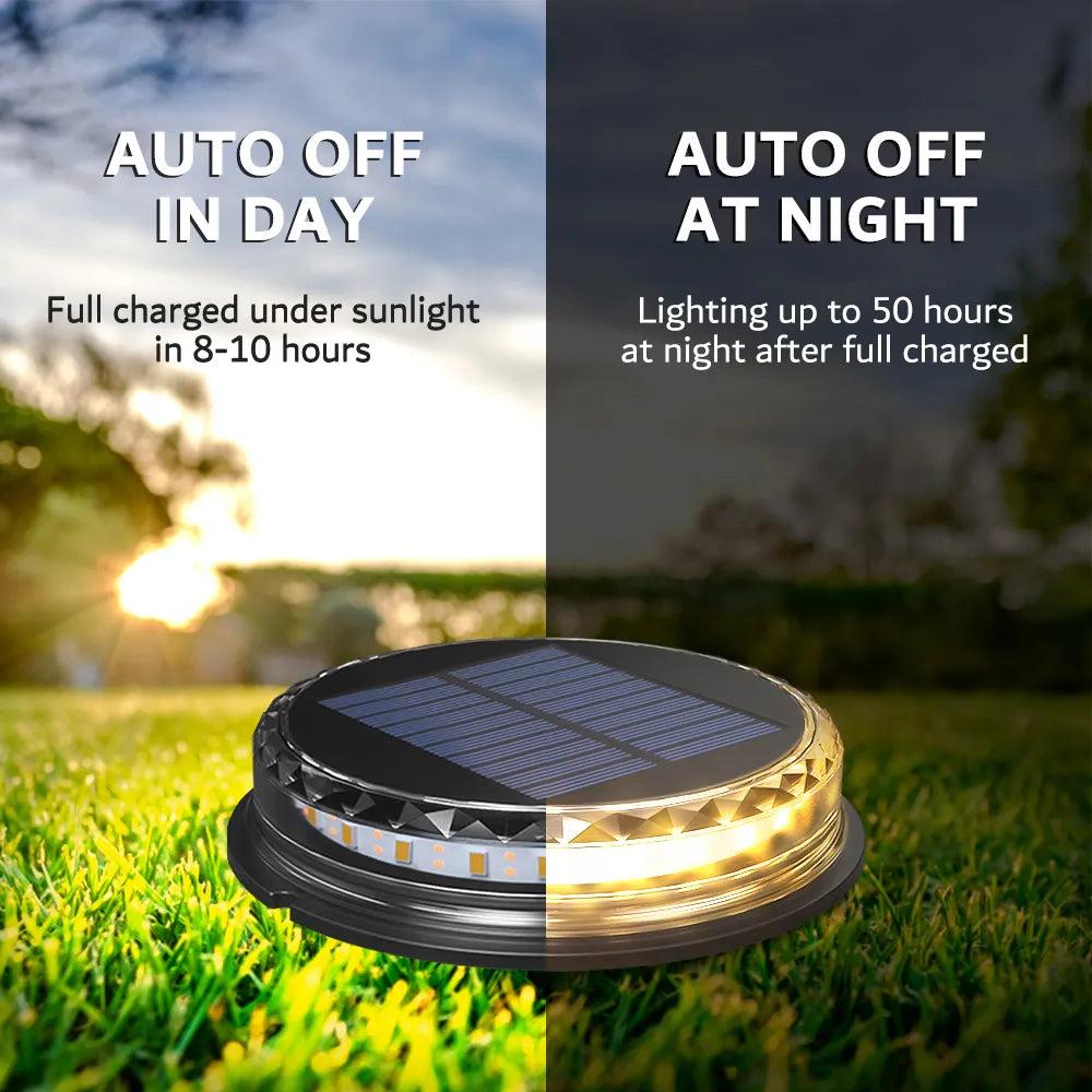 4PCS LED Solar Pathway Lights IP65 Outdoor Garden Set by HitMyNeed