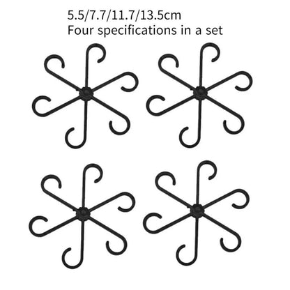 4PCS Reusable Plant Stem Folding Frame Support Set black-4pcs by HitMyNeed