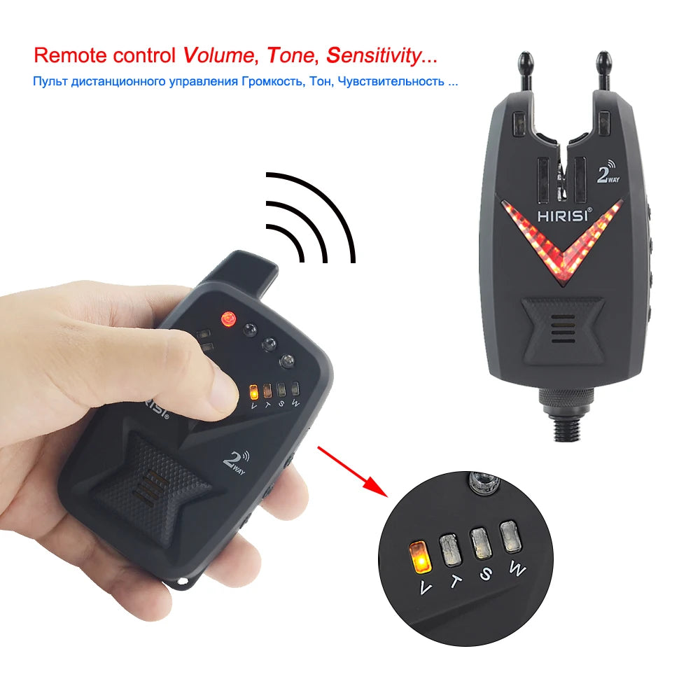 4pcs Wireless Carp Fishing Bite Alarm Set with Remote by HitMyNeed