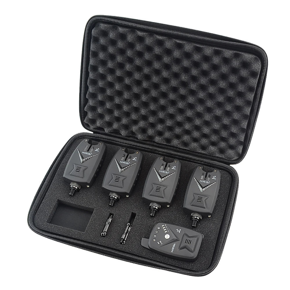 4pcs Wireless Carp Fishing Bite Alarm Set with Remote by HitMyNeed