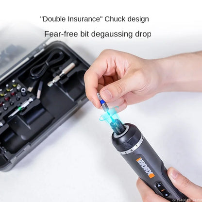 4V Cordless Electric Screwdriver Set with 30 Bits by HitMyNeed