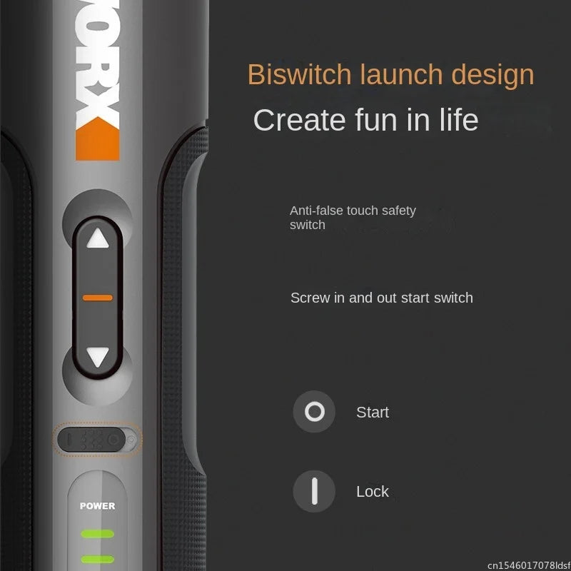 4V Cordless Electric Screwdriver Set with 30 Bits by HitMyNeed