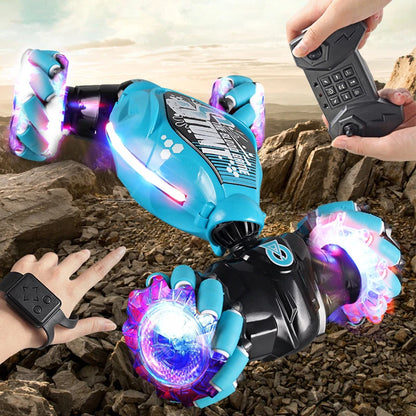 4WD RC Drift Stunt Car with LED, Music & Spray by HitMyNeed