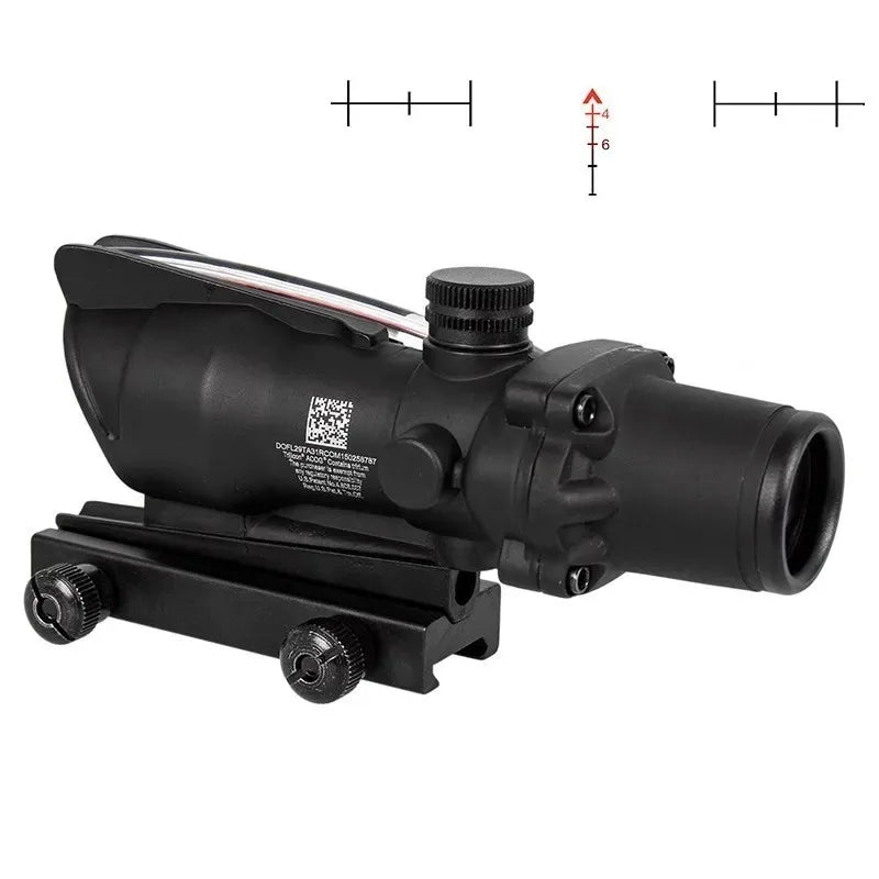4x32 Fiber Optic Hunting Riflescope with Red/Green Dot by HitMyNeed