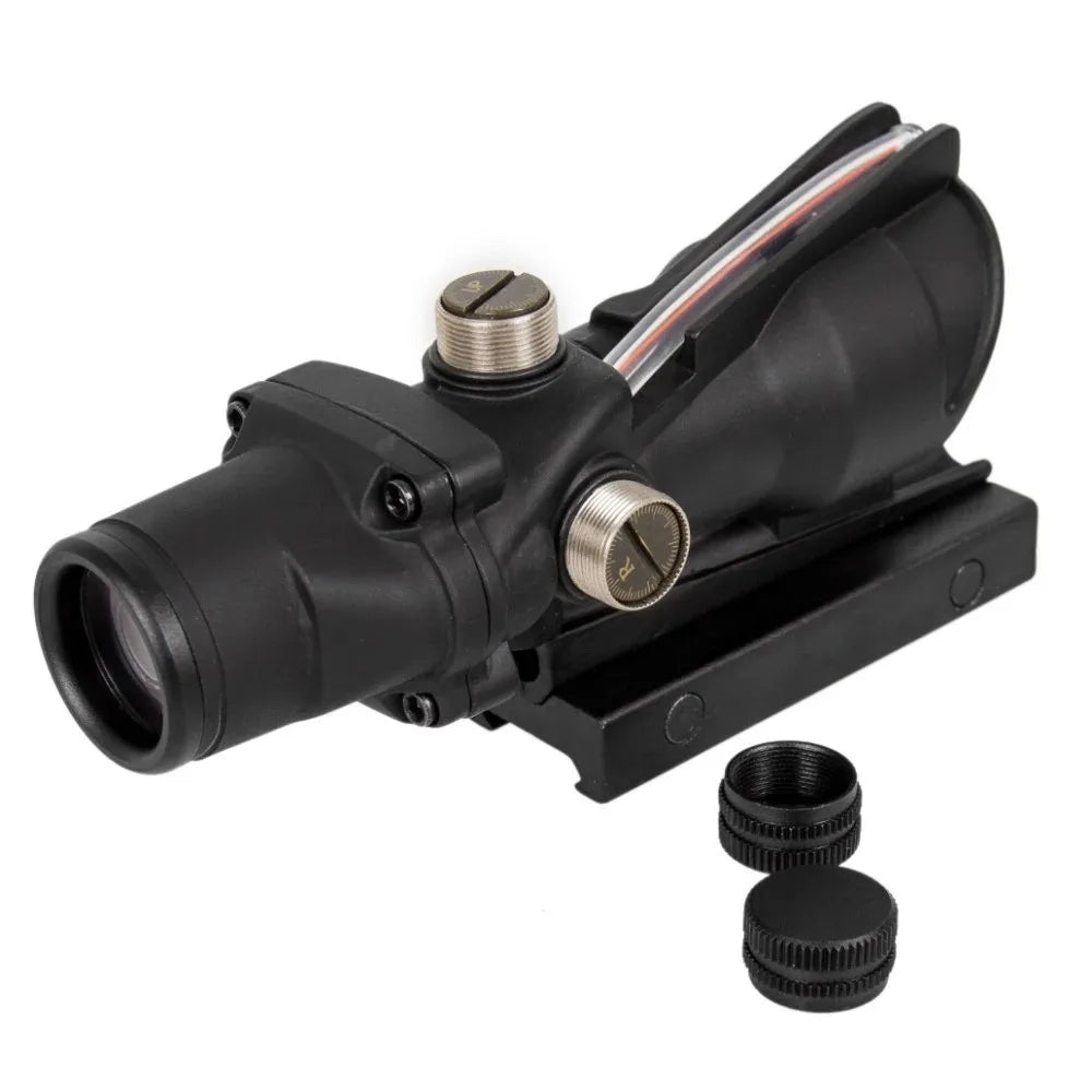 4x32 Fiber Optic Hunting Riflescope with Red/Green Dot by HitMyNeed