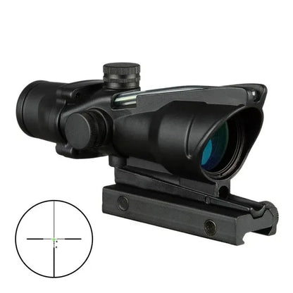 4x32 Fiber Optic Hunting Riflescope with Red/Green Dot green-cross by HitMyNeed