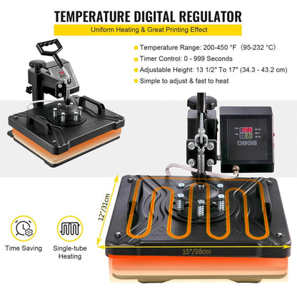 5-8 in 1 Heat Press Combo Machine for Sublimation by HitMyNeed