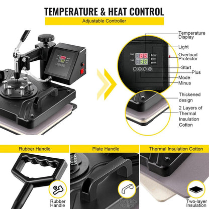 5-8 in 1 Heat Press Combo Machine for Sublimation by HitMyNeed