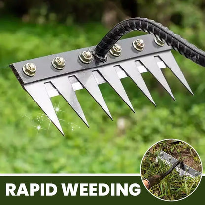 5-8 Teeth Carbon Steel Garden Hand Rake by HitMyNeed