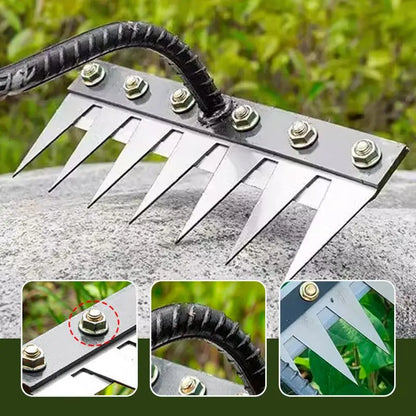 5-8 Teeth Carbon Steel Garden Hand Rake by HitMyNeed