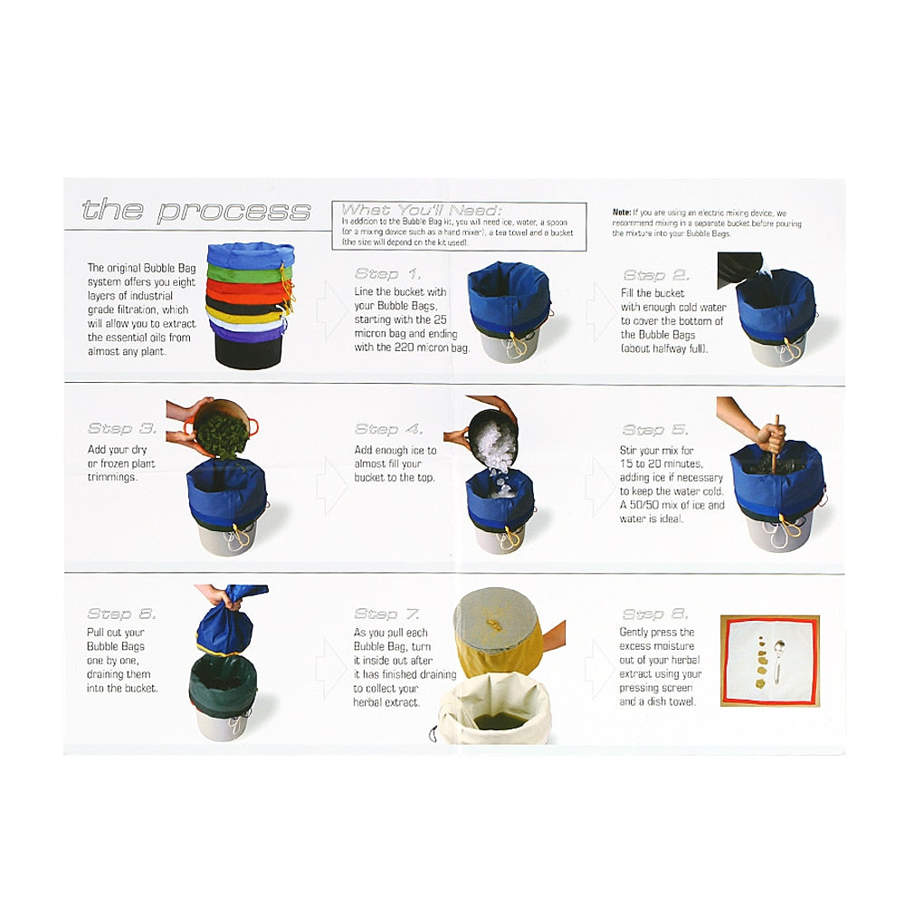 5 Gallon Bubble Bags Extraction Kit - 5 Bag Set by HitMyNeed