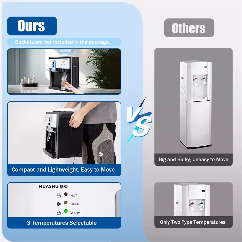 5 Gallon Countertop Hot & Cold Water Dispenser by HitMyNeed