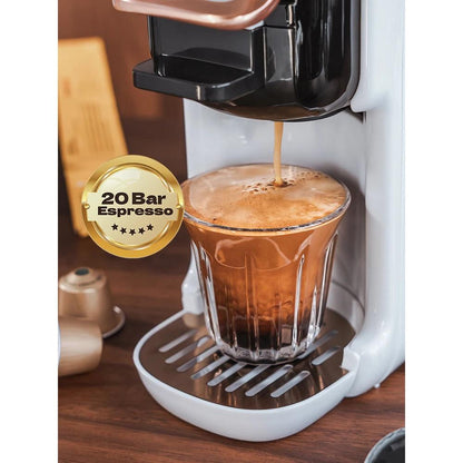 5-in-1 Capsule Coffee Machine, Hot & Cold, 20 Bar by HitMyNeed