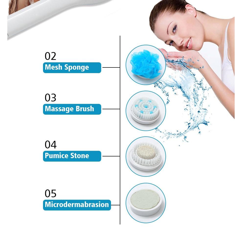 5-in-1 Electric Back Brush for Shower by HitMyNeed