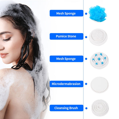 5-in-1 Electric Back Brush for Shower by HitMyNeed