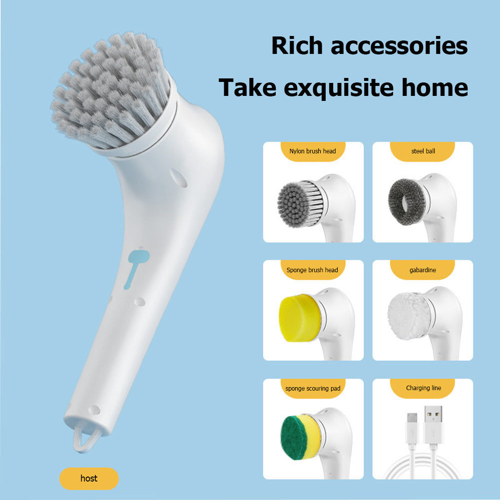 5-in-1 Electric Cleaning Brush with USB Charging by HitMyNeed