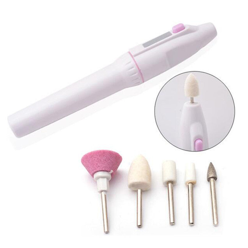5-in-1 Electric Manicure Pen with 5 Attachments by HitMyNeed