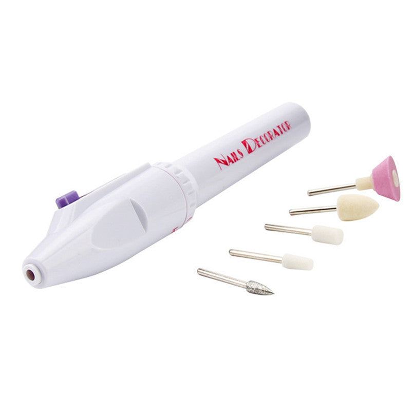 5-in-1 Electric Manicure Pen with 5 Attachments by HitMyNeed