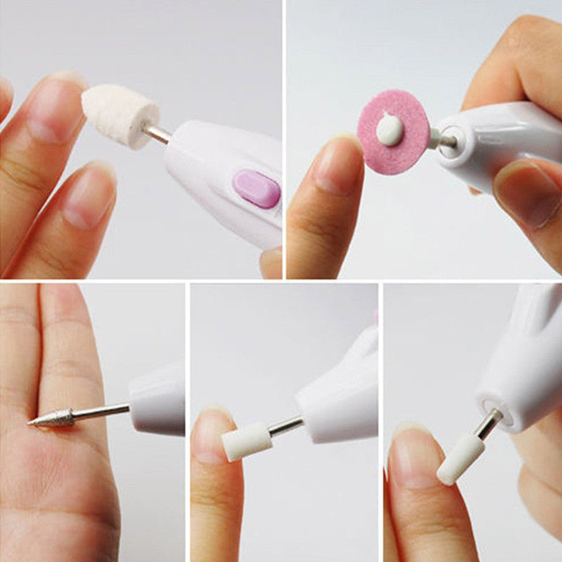 5-in-1 Electric Manicure Pen with 5 Attachments by HitMyNeed