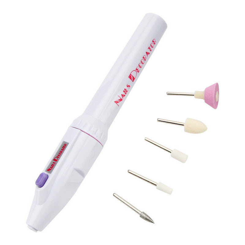 5-in-1 Electric Manicure Pen with 5 Attachments by HitMyNeed