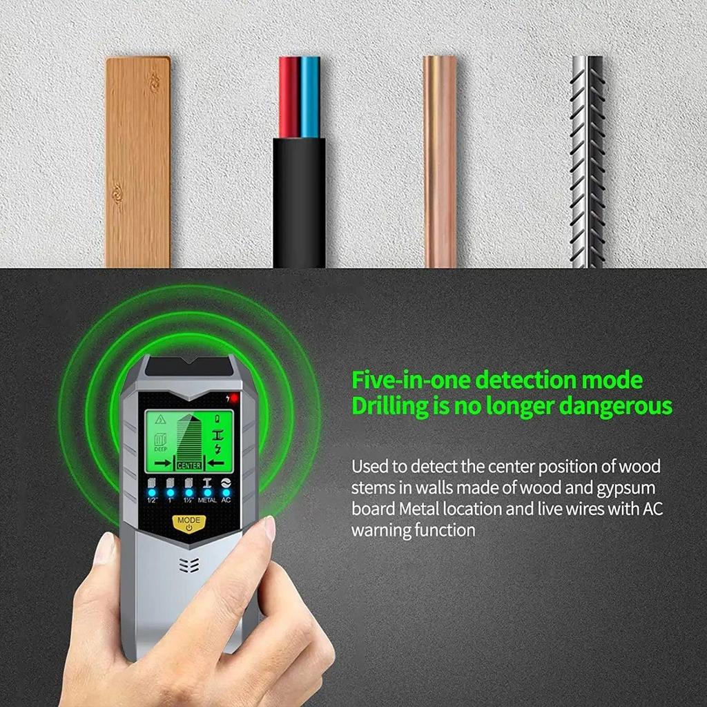 5-in-1 Electronic Wall Detector Stud & Wire Finder by HitMyNeed