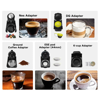 5-in-1 Hot & Cold Coffee Machine, 19 Bar H3A by HitMyNeed