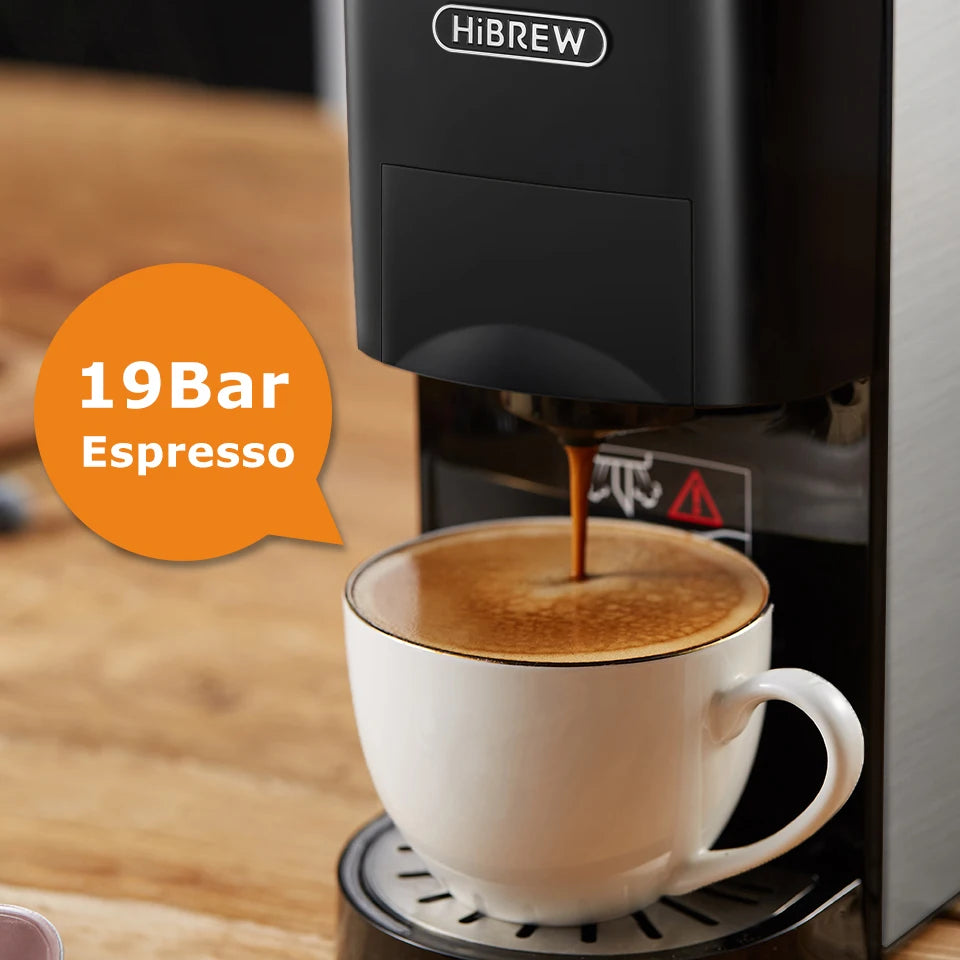 5-in-1 Hot & Cold Coffee Machine, 19 Bar H3A by HitMyNeed