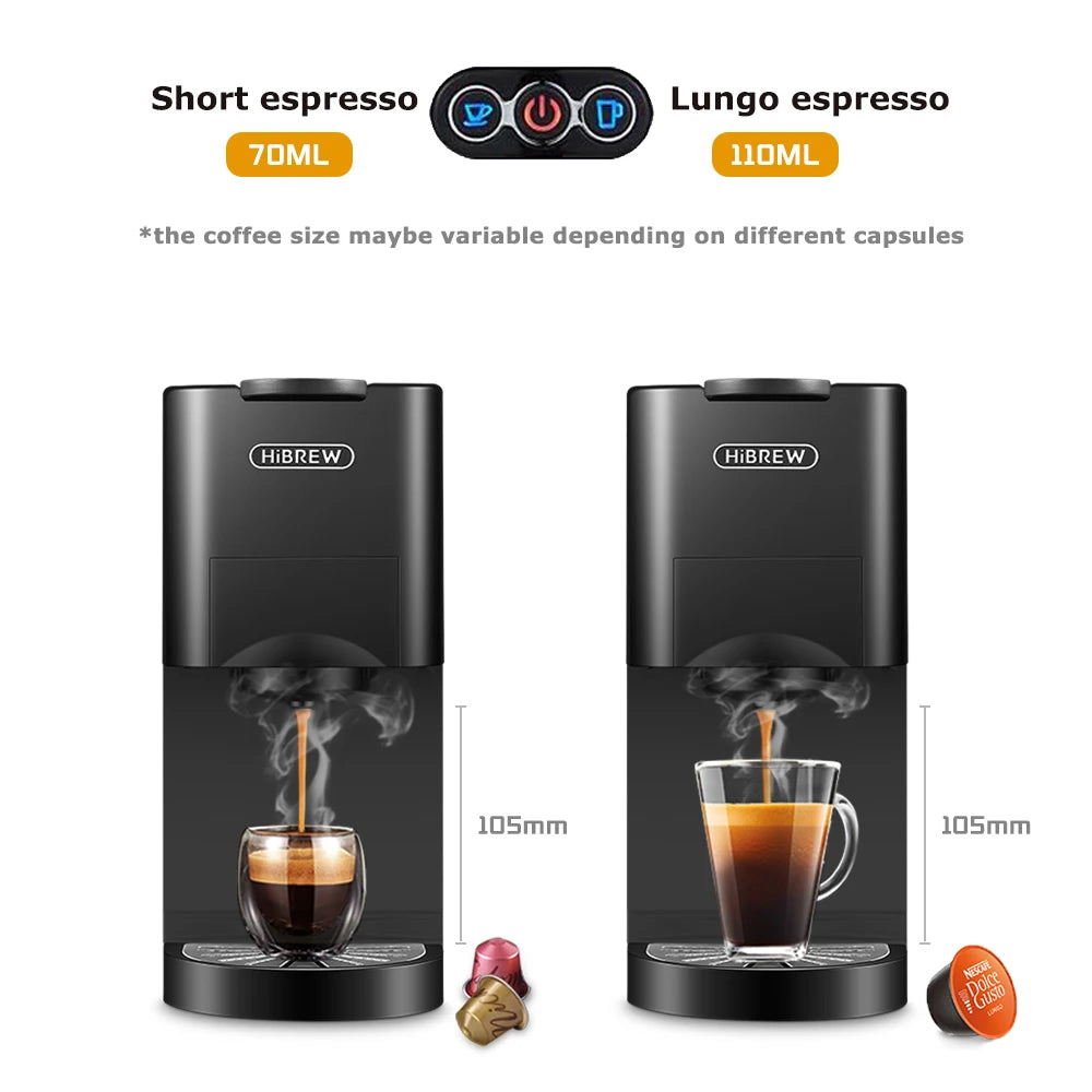 5-in-1 Hot & Cold Coffee Machine, 19 Bar H3A by HitMyNeed