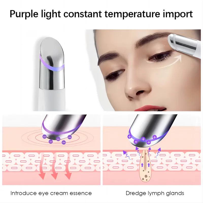 5-in-1 LED Eye Massager Wand for Dark Circles & Puffiness by HitMyNeed