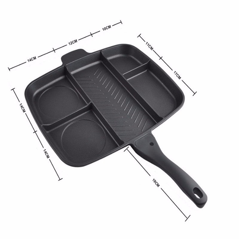 5-in-1 Master Pan Multi-Section Cooking Skillet by HitMyNeed