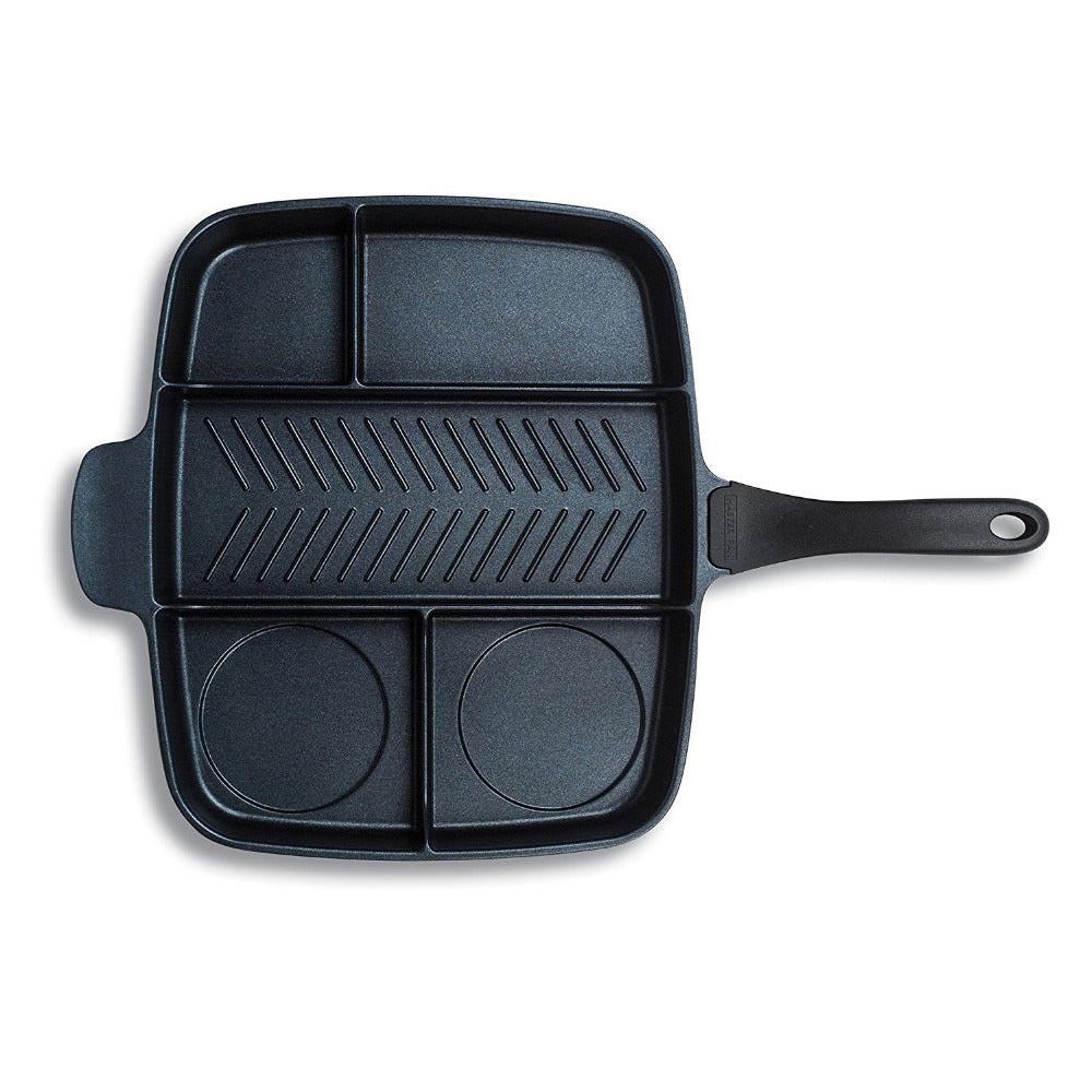 5-in-1 Master Pan Multi-Section Cooking Skillet by HitMyNeed