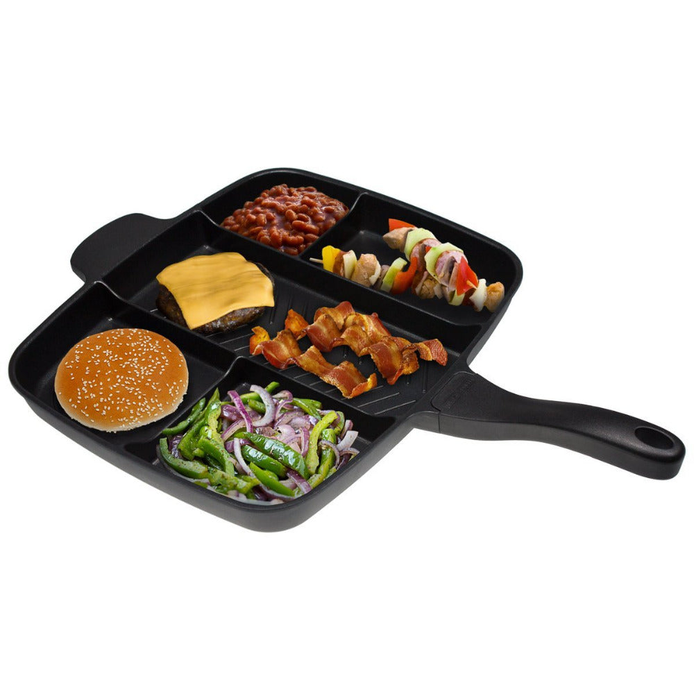 5-in-1 Master Pan Multi-Section Cooking Skillet by HitMyNeed