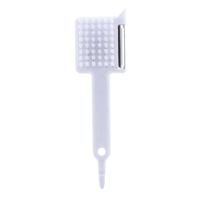 5-in-1 Multipurpose Potato Scrub Brush white by HitMyNeed