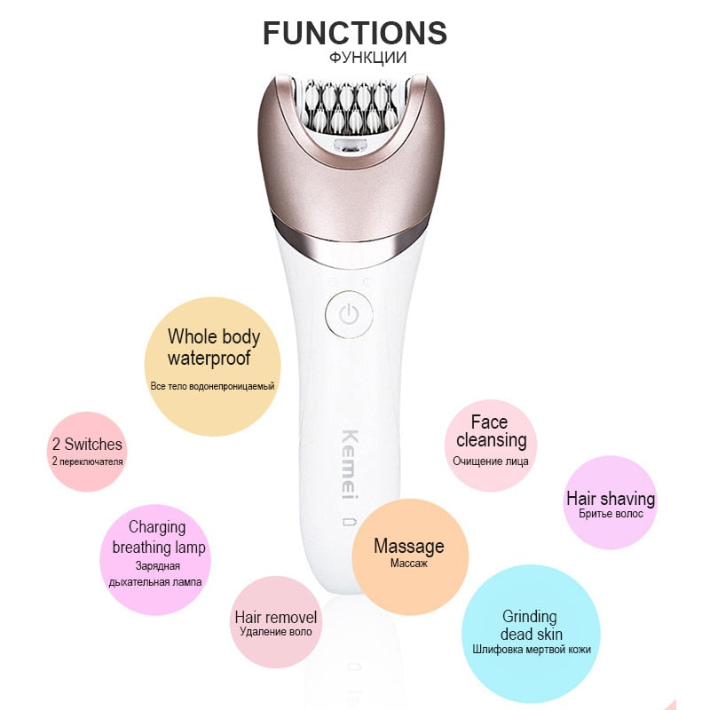 5-in-1 Rechargeable Hair Removal Epilator by HitMyNeed