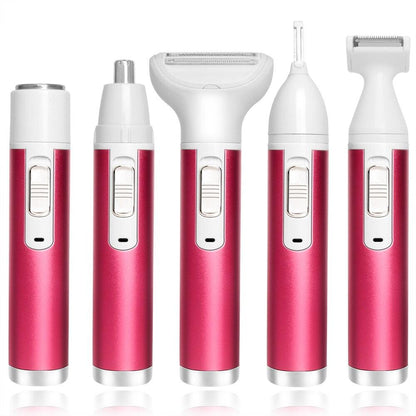 5-in-1 Rechargeable Women's Body Hair Epilator by HitMyNeed